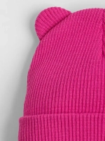 Шапка для девочки с ушками осенняя