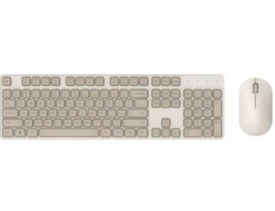 Клавиатура и мышка беспроводная Xiaomi Mijia Wireless Set 2 WXJS02YM Beige RU+ENG