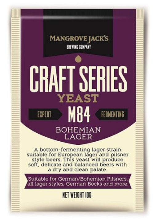 Дрожжи пивные Mangrove Jack Bohemia Lager M84, 10гр.