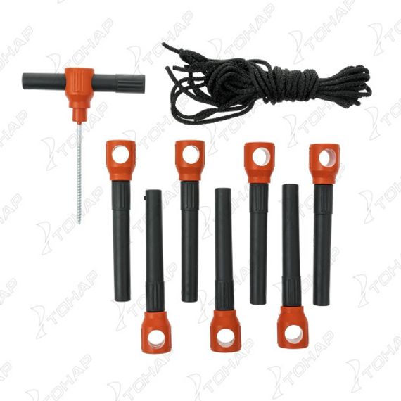 Палатка зимняя Куб 1,8х1,8 orange lumi/gray (HS-ISC-180OLG) Helios