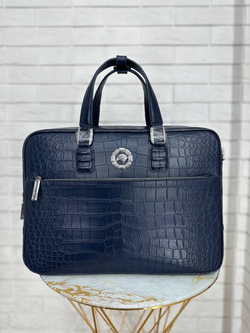 Портфель Stefano Ricci из кожи крокодила