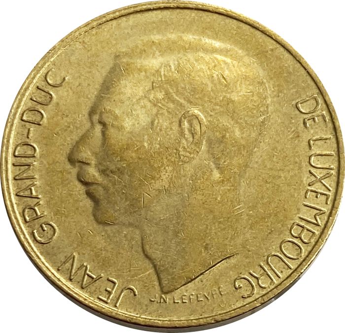 5 франков 1986 Люксембург XF
