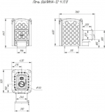 Печь для бани Былина-12 Ч