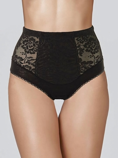 Трусы-утяжки со средним уровнем коррекции в области живота (Размер: XXXL) (Цвет: черный)