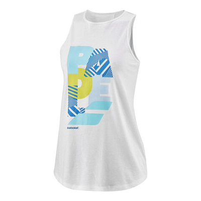 Женская теннисная майка Babolat Tank Top Women - White, Multicoloured