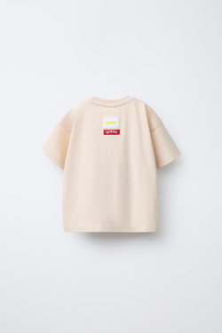 ZARA ФУТБОЛКА С ПРИНТОМ BABAR™, СВЕТЛО-БЕЖЕВЫЙ