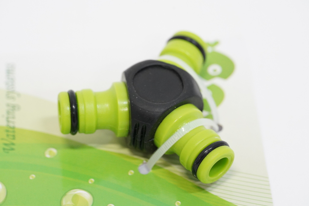 ТРОЙНИК СОЕДИНИТЕЛЬ HOSE WORLD ШТУЦЕРНЫЙ С ПОКРЫТИЕМ TPR GE0036