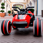 Детский электромобиль  "Rideable" красный