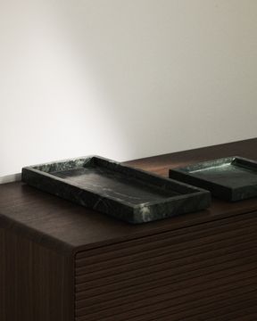 Поднос Serela из зеленого мрамора 18 x 18 см