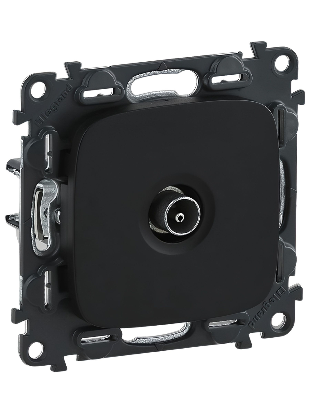 Розетка ТВ проходная Legrand Valena Allure 1,5дБ/14дБ 0-2400 МГц. Антрацит