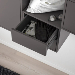 Комбинация с навесным шкафом - IKEA EKET, 175x35x70 см, темно-серый, ЭКЕТ ИКЕА