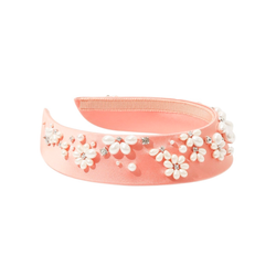 Шелковый кокошник с жемчугом