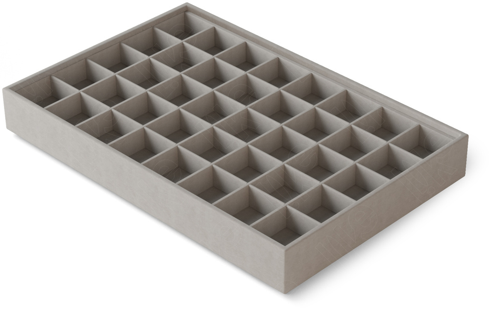 Планшет Гамма/1 серия/приподнятое дно/40 ячеек 09 (36х37 мм.)