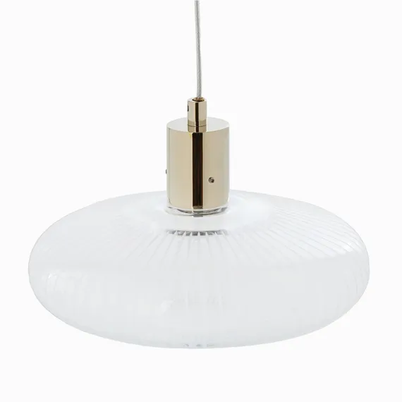 Подвесной светильник Waterfall Ø25 см, прозрачный, золотистый