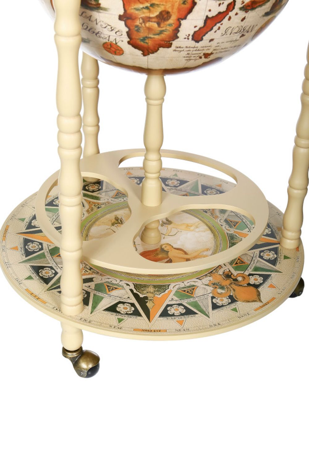 JG42001W Глобус-бар напольный, сфера 42 см