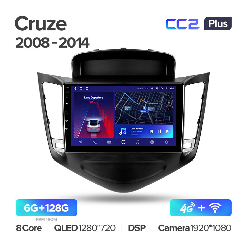 Teyes CC2 Plus 9" для Chevrolet Cruze 2008-2014