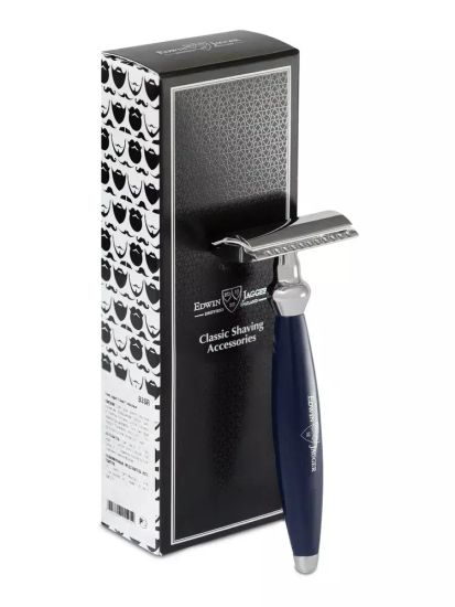 Т-образная бритва (станок) Edwin Jagger B3SR, сине-фиолетовый