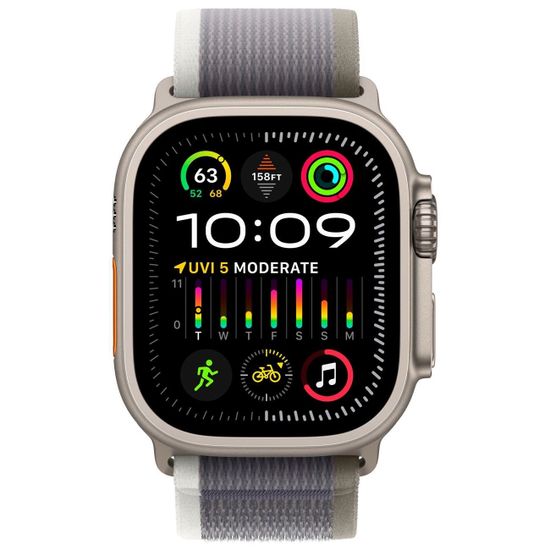 Умные часы Apple Watch Ultra 2 49mm Titanium Trail Loop Green/Gray Зеленый Серый