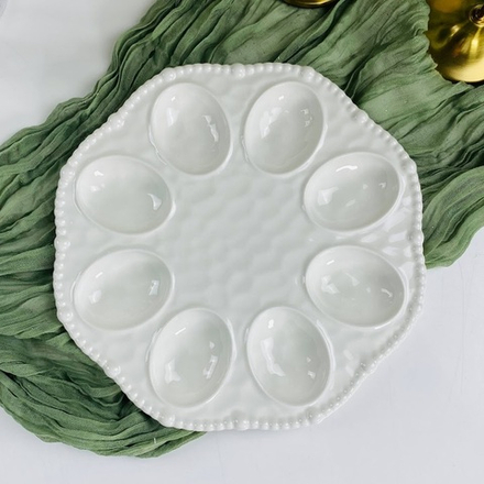 Lenardi 305-426 Пасхальное блюдо для яиц 23,5х1,5см в под.уп.(х16)Фарфор