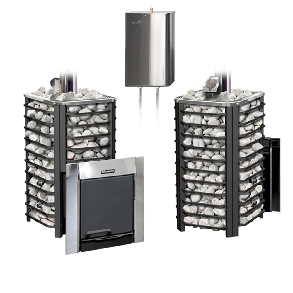 Дровяная печь для бани ЕРМАК 30 СЕТКА-СТАНДАРТ (Сталь)