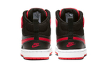 Middle-aged children Nike Court Borough Mid 2 wear-resistant non-slip mid-top sneakers black and red