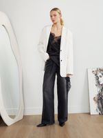 PERFECT JEANS С ЗАЩИПАМИ GRAPHITE