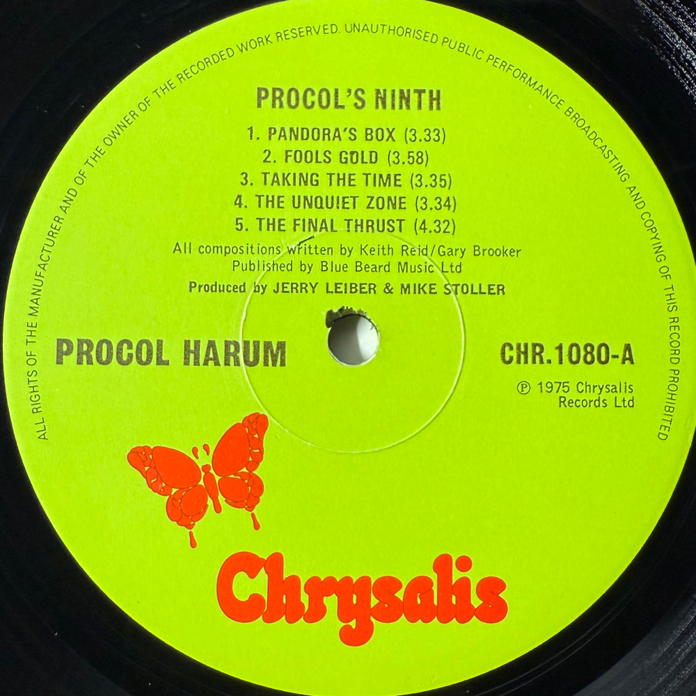 Procol Harum - Procol's Ninth (Англия 1975г.)