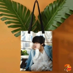 Сумка шоппер с принтом BTS