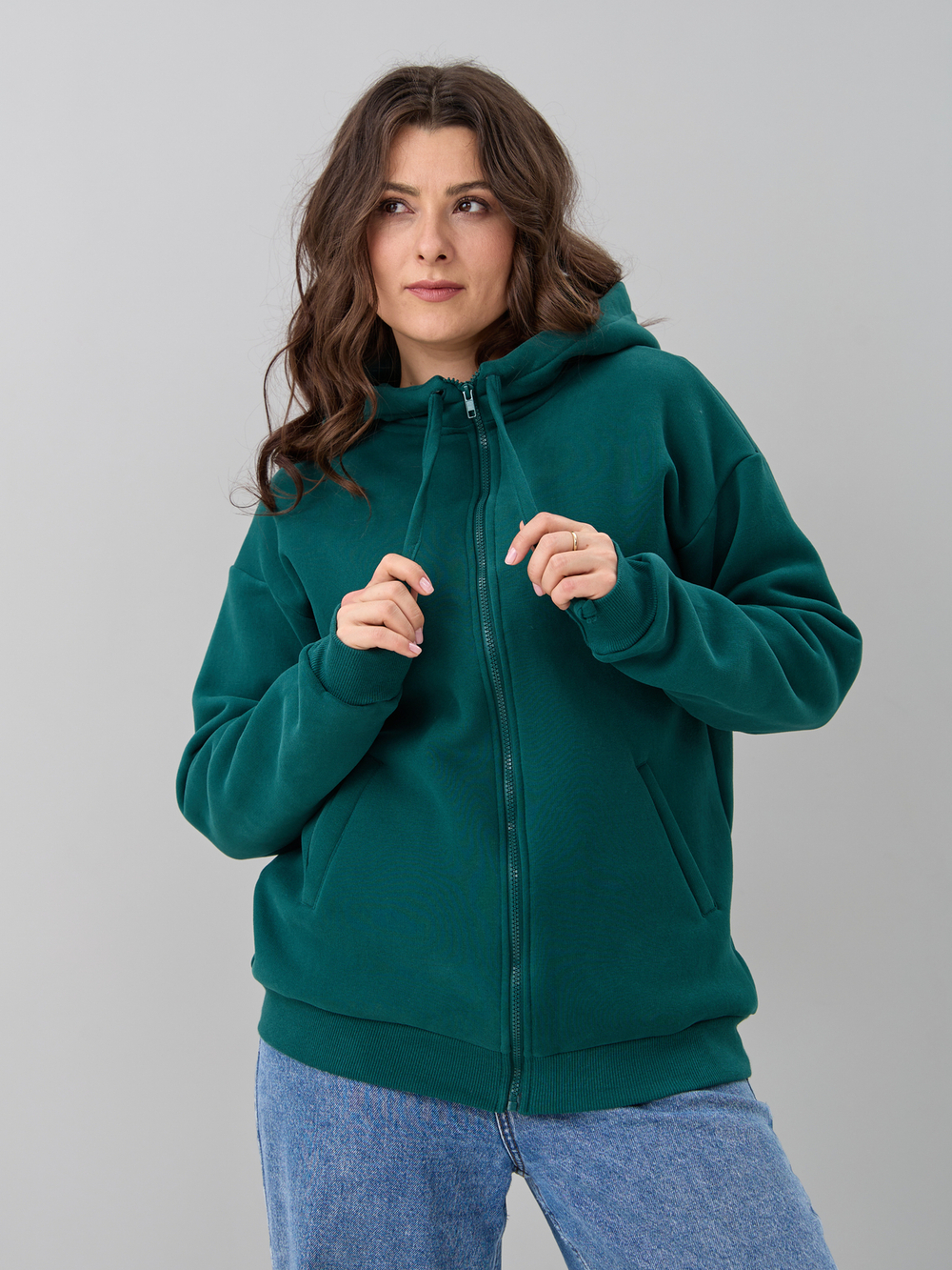 Олимпийка Офн-055/изумрудный