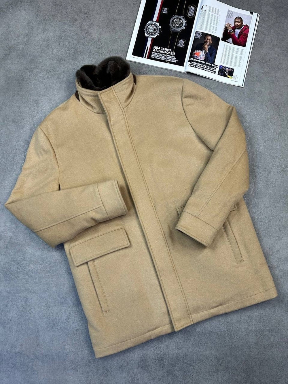 Кашемировое пальто Loro Piana с мехом