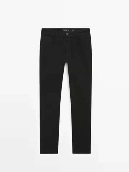 Massimo Dutti Зауженные джинсы, черный