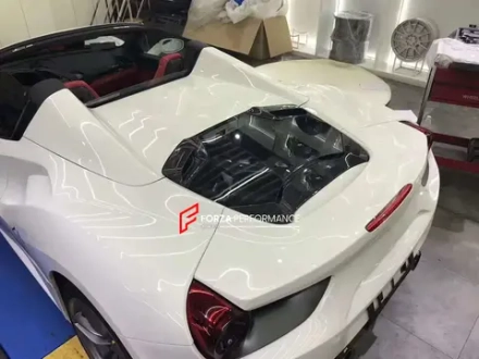 Прозрачная карбоновая крышка двигателя для Ferrari 488 GTS Pista 2015-2020 Феррари