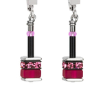 Серьги Coeur de Lion 4409/20-1500 цвет розовый, чёрный