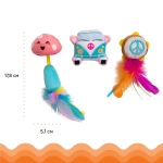 Игрушка Catstages Dental для кошек - "Фестиваль" кошачьей мятой, 3 шт в комплекте