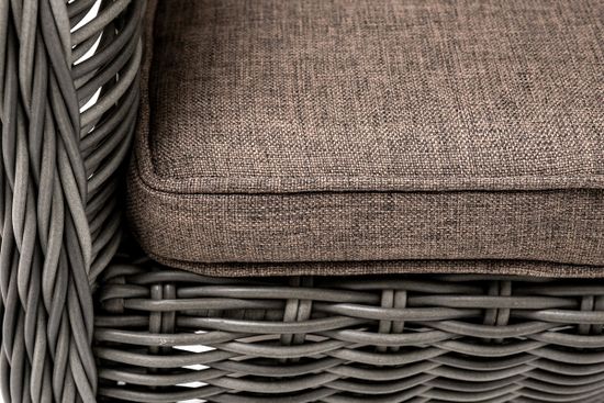 "Эспрессо–80 R" обеденная группа плетеная, цвет графит