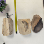 Набор из окаменелого дерева 4 предм Fossil Set NF-62871 поднос 29см*36см