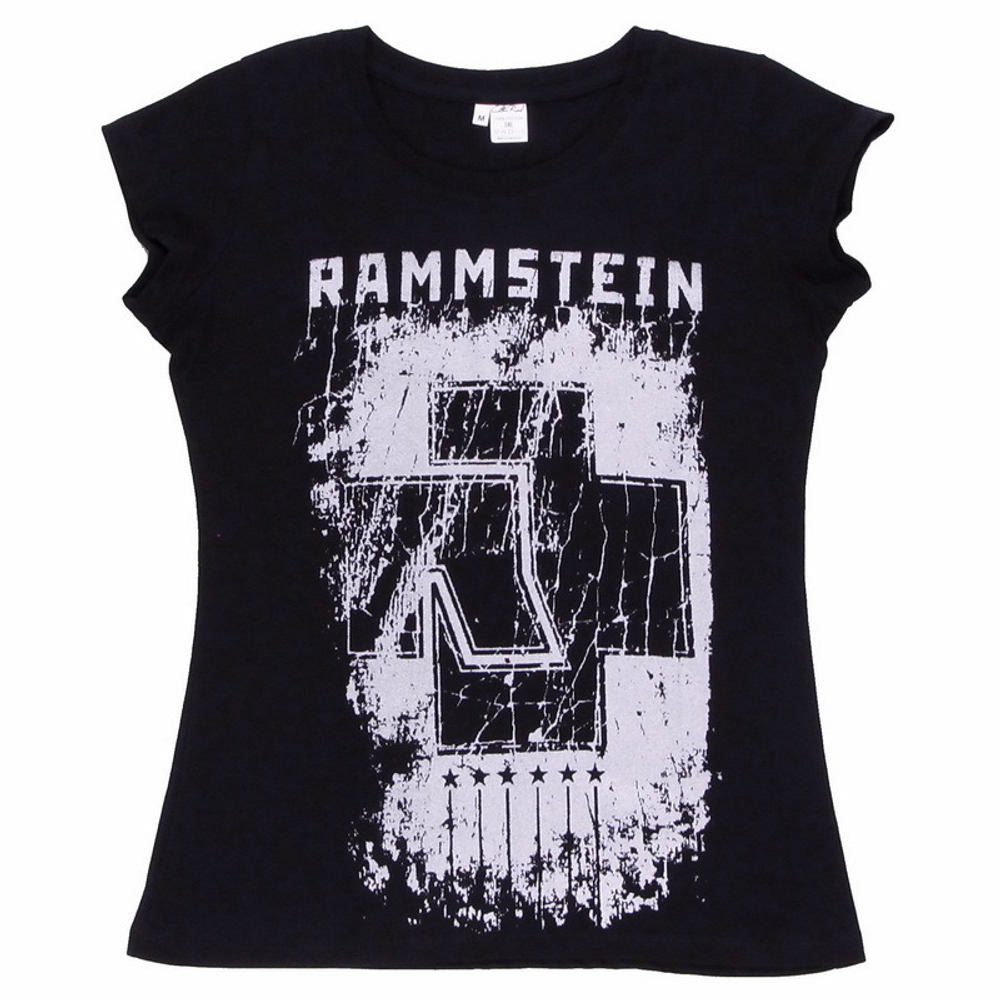 Футболка женская Rammstein (серебро)