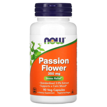 Now Foods Passion Flower 350 мг 90 капсул, Пассифлора