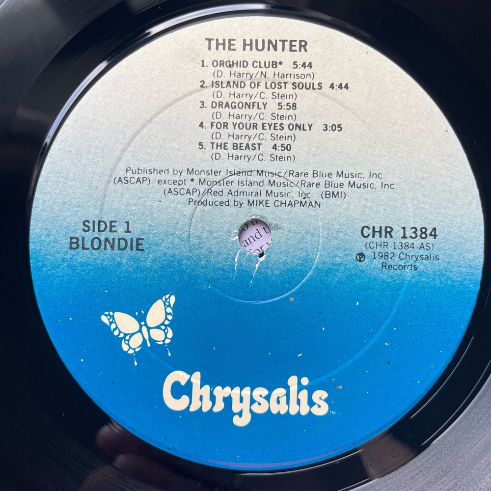Винтажная виниловая пластинка LP Blondie The Hunter (США 1982)