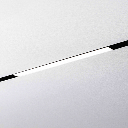 Магнитный трековый светильник MKL-100-24W4K-B Черный 600x22x44, 48V, 24W 1920 lm 4000 К 110°, LED Osram, CRI&gt;90