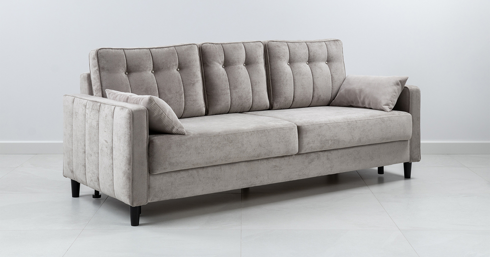 Арно Диван - кровать (Арт. ТД 563 Лаки 02 (серый жемчуг)