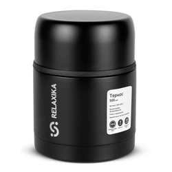 Термос для еды Relaxika 301 (0,5 литра), черный