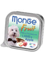 Влажный корм Monge Dog Fruit для собак, с ягненком и яблоком 100 г