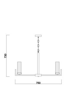 Подвесной светильник Freya FR5214PL-08CH