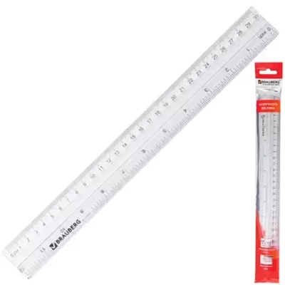 Линейка 30см прозр  210284