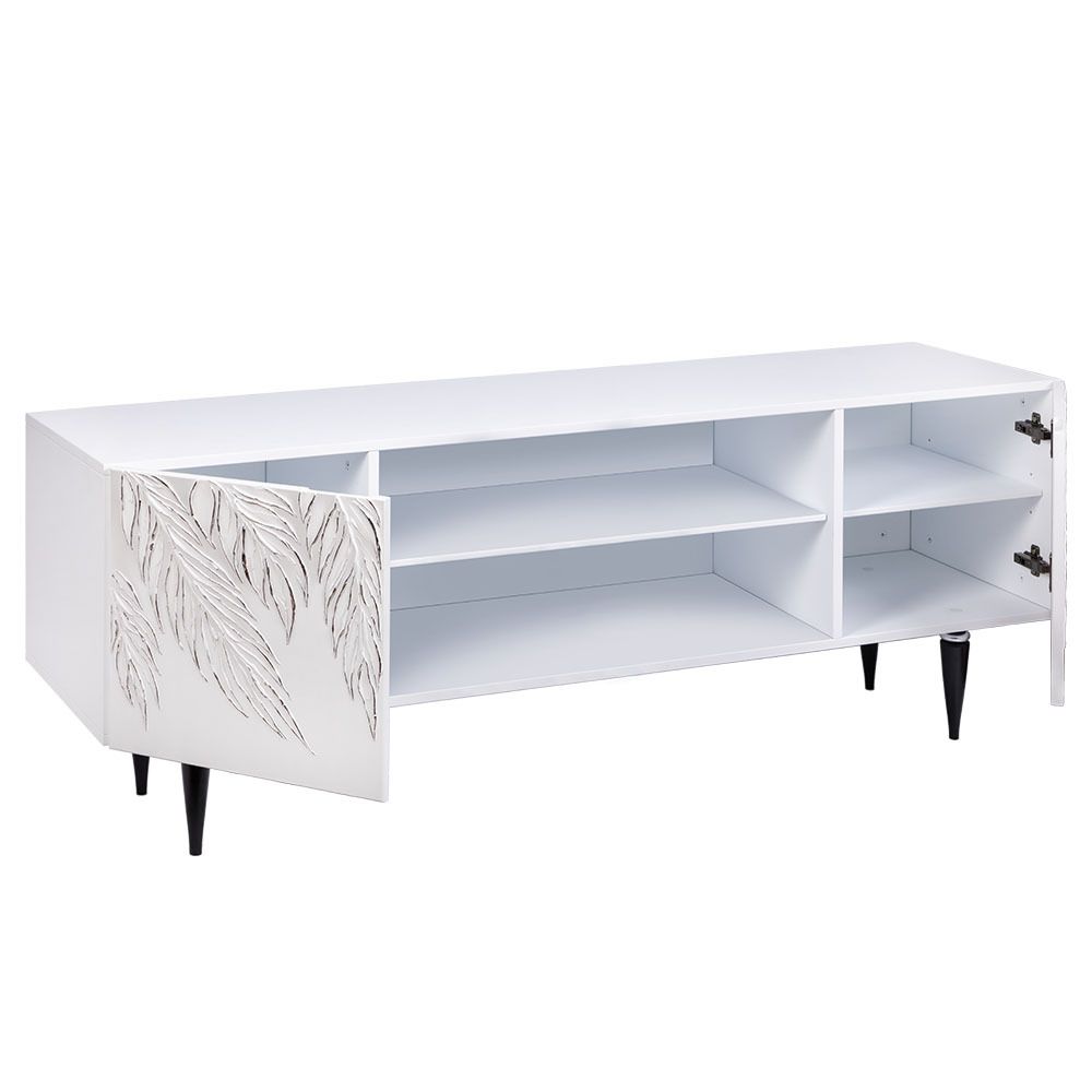 Тумба под ТВ Тропик 155см Классик Айс Сильвер Найт