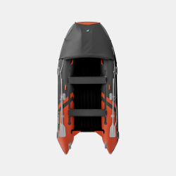 Надувная лодка GLADIATOR E380PRO оранжево-темносерый