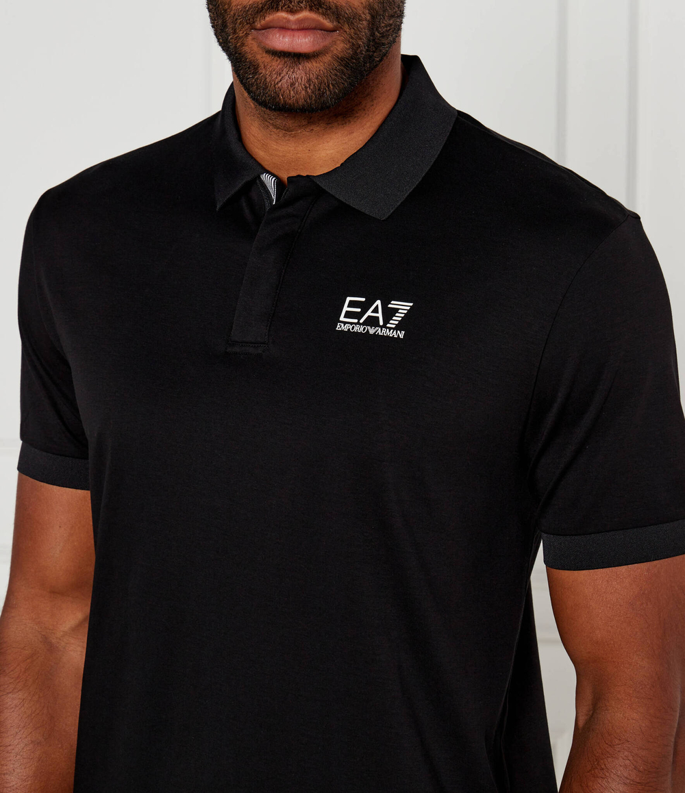 Поло EA7 - черный(6DPF09 PJOLZ)