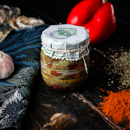 Таджасские оливки без косточек в оливковом масле "ANFOSSO" 185гр.