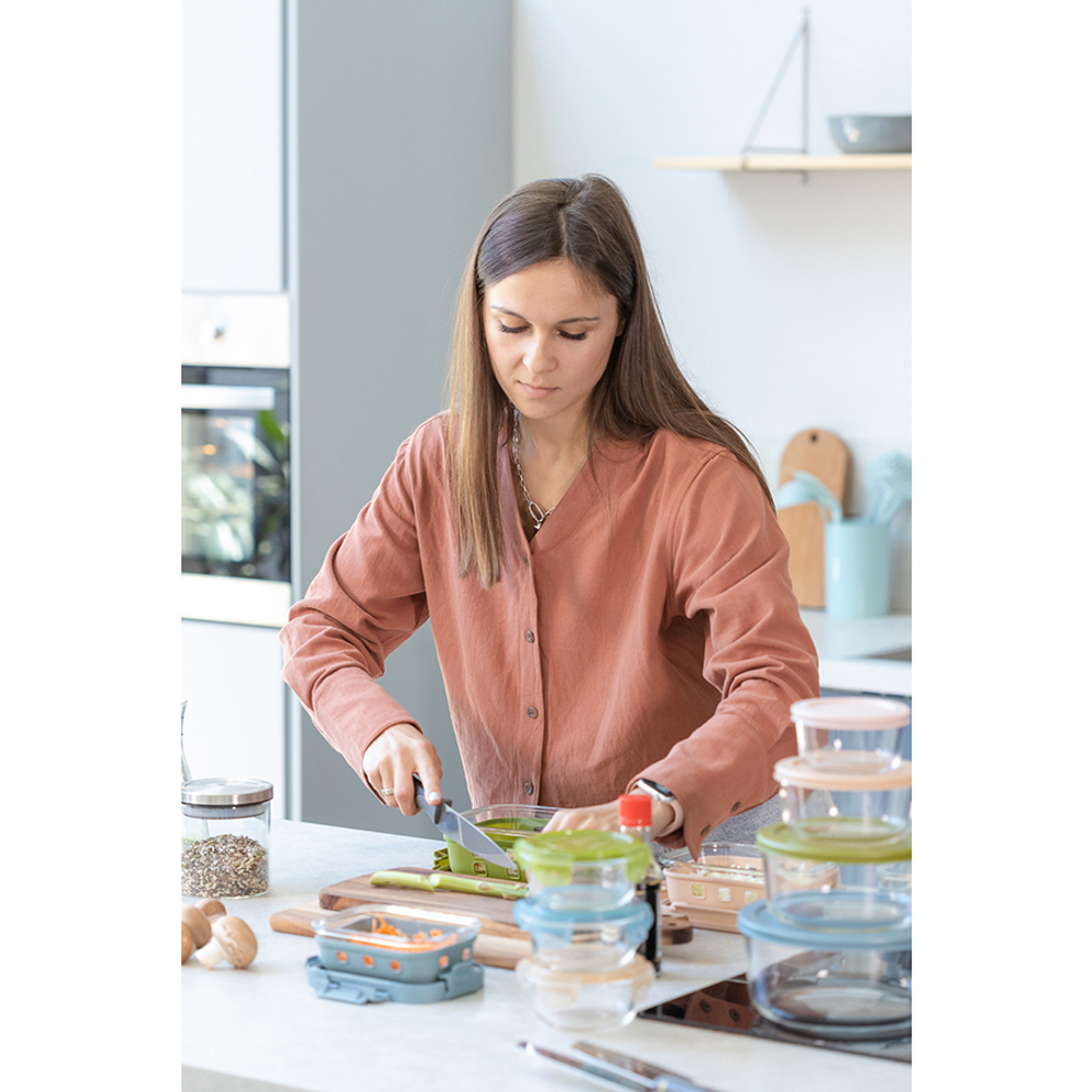 Контейнер Smart Solutions 1.05л зеленый в чехле